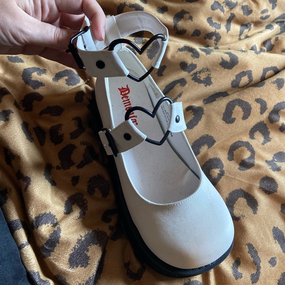 Demonia White Sprite Platform Mary Janes. Brand new in box. - Picture 2 of 7